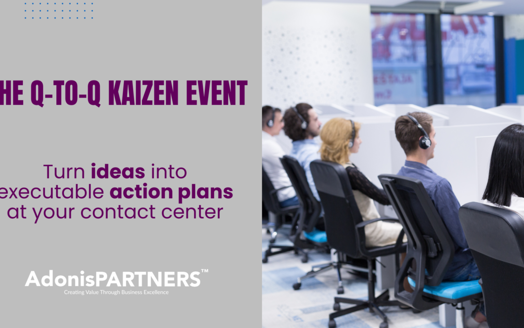 The Q-to-Q Kaizen Event: A New Twist on an Established Quality Concept